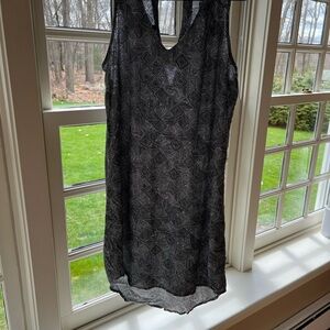 Black Patterned Women's Sleepwear